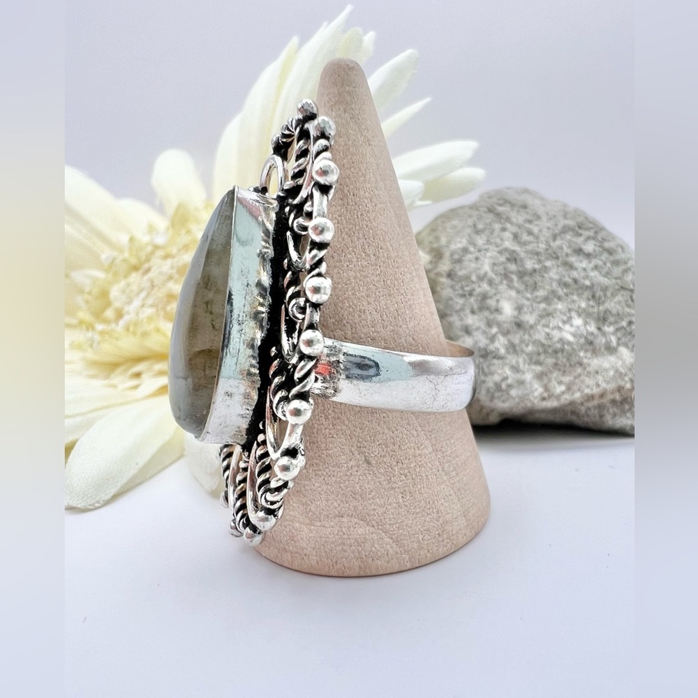 LABRADORITE RING - Picture 5 of 7